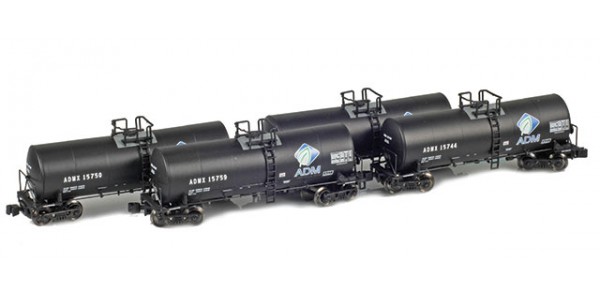 AZL 903800-1 ADMX, ADM (w/ Leaf Logo) 17,600 Gallon Tank Car Runner Pack AZL 903800-1 ADMX, ADM (w/ Leaf Logo) 17,600 Gallon Tank Car Runner Pack