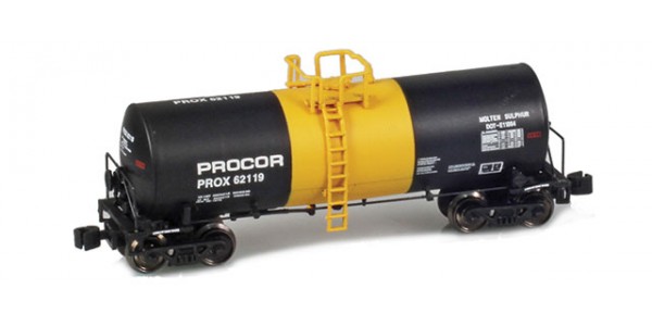 AZL 913818-1 17,600 Gallon Tank Cars | Procor | Molten Sulphur #62119 AZL 913818-1 17,600 Gallon Tank Cars | Procor | Molten Sulphur #62119
