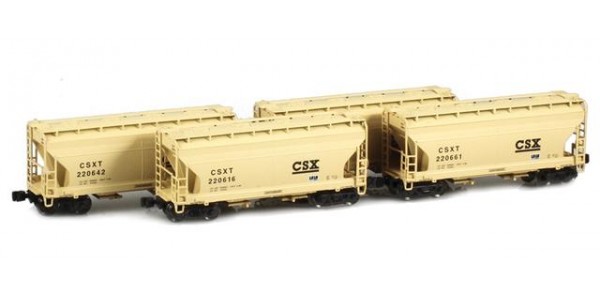 AZL 913909-1 ACF 2-Bay Hopper CSX | 4-Car Set AZL 913909-1 ACF 2-Bay Hopper CSX | 4-Car Set