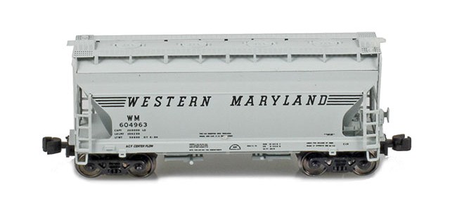 AZL 903914-1 ACF 2-Bay Hopper Western Maryland (WM) #604963 AZL 903914-1 ACF 2-Bay Hopper Western Maryland (WM) #604963
