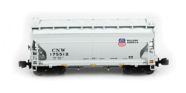AZL 903916-4 ACF 2-Bay Hopper UP (Shield/CNW) #175512 AZL 903916-4 ACF 2-Bay Hopper UP (Shield/CNW) #175512