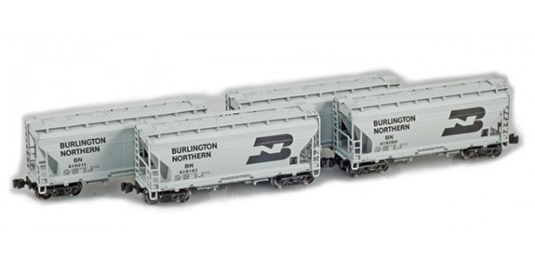 AZL 913908-1 ACF 2-Bay Hopper BN | 4-Car Set AZL 913908-1 ACF 2-Bay Hopper BN | 4-Car Set