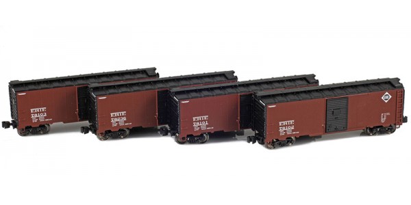AZL 914305-1 ERIE 40' AAR Boxcar | 4-Car Set AZL 914305-1 ERIE 40' AAR Boxcar | 4-Car Set