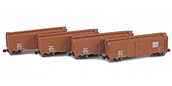 AZL 914315-1 WP 40' AAR Boxcar | 4-Car Set AZL 914315-1 WP 40' AAR Boxcar | 4-Car Set