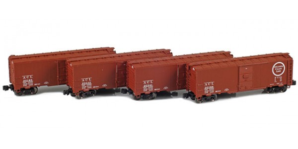 AZL 914301-1 Atlantic Coast Line 40' AAR Boxcar | 4-Car Set AZL 914301-1 Atlantic Coast Line 40' AAR Boxcar | 4-Car Set