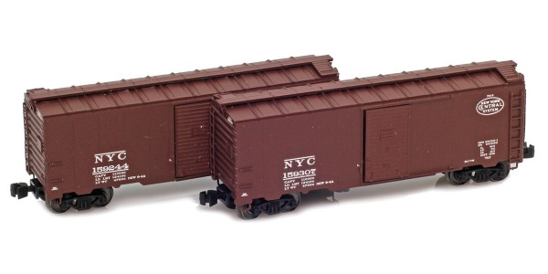 AZL 915407-1 New York Central 40' Modified AAR Boxcar | 2-Car Set AZL 915407-1 New York Central 40' Modified AAR Boxcar | 2-Car Set