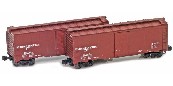 AZL 915405-1 IC Modified 1937 40´ AAR Box Car 19000, 19237 2-pack