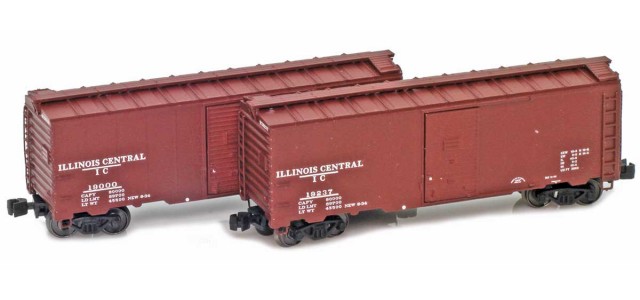 AZL 915405-1 IC Modified 1937 40´ AAR Box Car 19000, 19237 2-pack