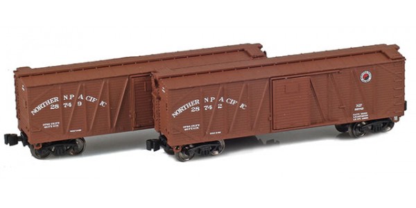 AZL 903180-1 40' NP Outside Braced Boxcar | 2-Car Set AZL 903180-1 40' NP Outside Braced Boxcar | 2-Car Set