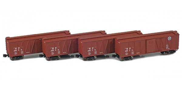 AZL 913103-1 40' Southern Pacific Outside Braced Boxcar | 4-Car | Set 1 AZL 913103-1 40' Southern Pacific Outside Braced Boxcar | 4-Car | Set 1