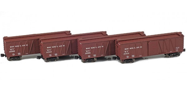 AZL 913109-1 40' Rock Island Outside Braced Boxcar | 4-Car Set AZL 913109-1 40' Rock Island Outside Braced Boxcar | 4-Car Set
