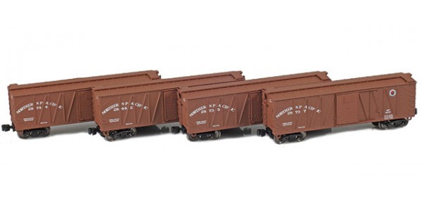AZL 913110-1 40' NP Outside Braced Boxcar | 4-Car Set