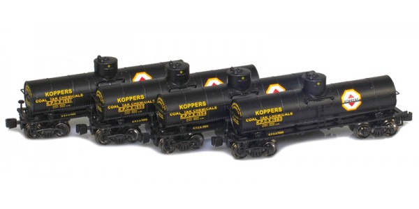 AZL 905003-1 Koppers 8,000 Gallon Tank Car 4-Pack AZL 905003-1 Koppers 8,000 Gallon Tank Car 4-Pack