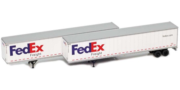AZL 954003-1 FedEx Freight 53' Trailer   2-Pack