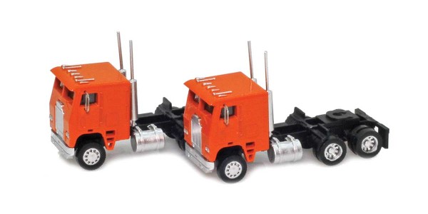 AZL 96207 Orange Cab-Over Truck with Crew Cab 2 pack AZL 96207 Orange Cab-Over Truck with Crew Cab 2 pack