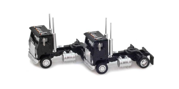 AZL 96103 Black Cab-Over Truck  2 pack