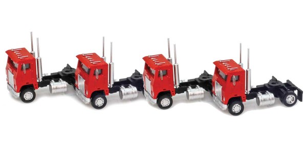 AZL 96122 Red Cab-Over Truck 4 pack AZL 96122 Red Cab-Over Truck 4 pack