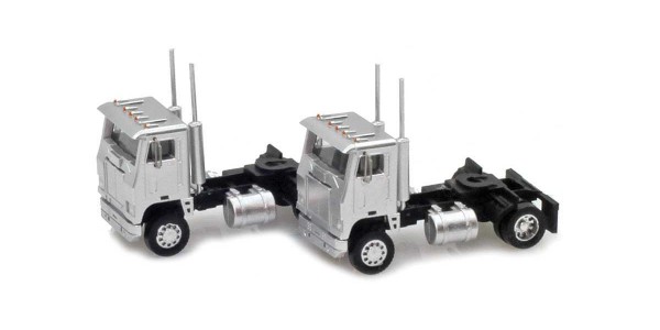 AZL 96104 Silver Cab-Over Truck  2 pack