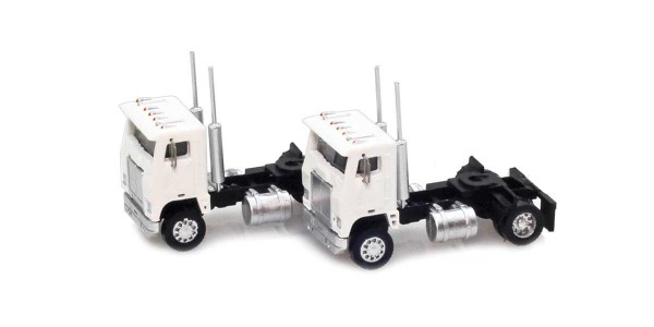 AZL 96101 White Cab-Over Truck  2 pack