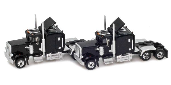 AZL 96003 Black Hood Truck with Crew Cab  2 pack