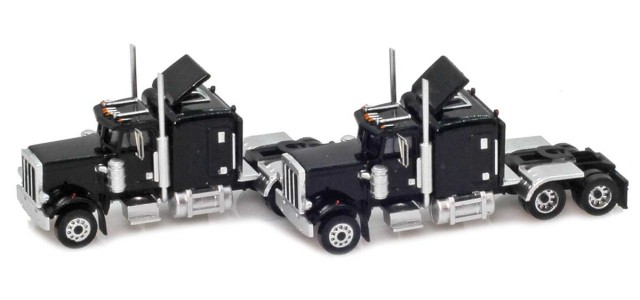 AZL 96003 Black Hood Truck with Crew Cab  2 pack