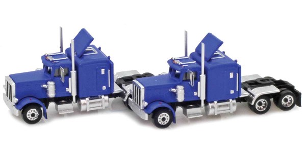 AZL 96005 Blue Hood Truck with Crew Cab  2 pack