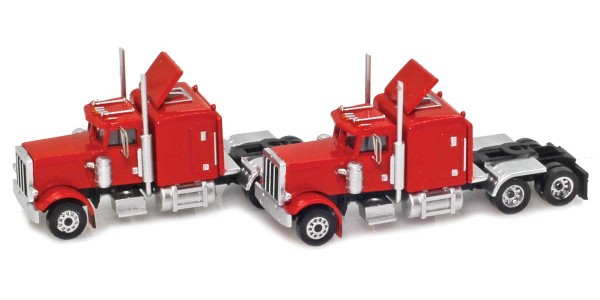 AZL 96002 Red Hood Truck with Crew Cab  2 pack