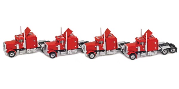 AZL 96022 Red Hood Truck with Crew Cab 4 pack AZL 96022 Red Hood Truck with Crew Cab 4 pack