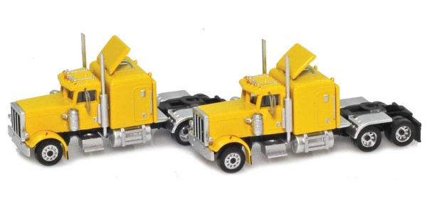 AZL 96006 Yellow Hood Truck with Crew Cab  2 pack