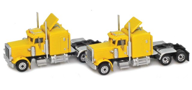 AZL 96006 Yellow Hood Truck with Crew Cab  2 pack