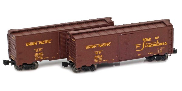 AZL 915412-1 UP Modified 1937 40´ AAR Box Car 192407, 192660 2-pack AZL 915412-1 UP Modified 1937 40´ AAR Box Car 192407, 192660 2-pack