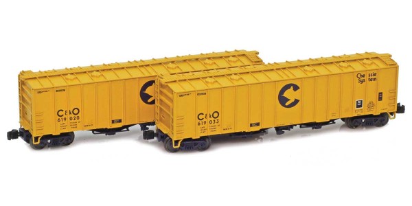 AZL 916041-1 Chessie (C&O) 4180 Airslide Hopper 619112, 619123 2-pack