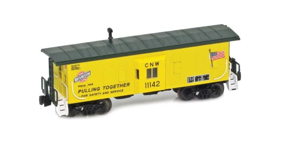 AZL 92010-4 C&NW Bay Window Caboose 11150 Pulling Together