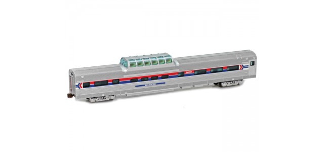 AZL 72111-2 Amtrak Dome Coach Silver Rifle 9454 Zephyr