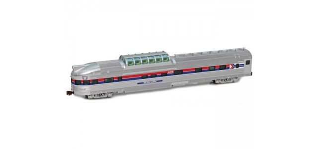 AZL 72116-2 Amtrak Dome Observation Silver Lookout 9253 Zephyr