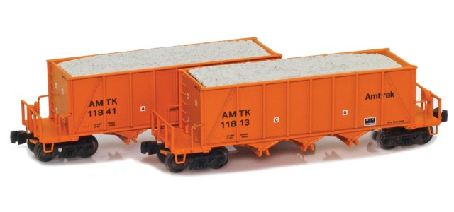 AZL 905361-1 Amtrak (AMTK) Ortner 40' Hopper 11501, 11505 2-pack