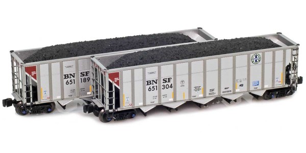AZL 905702-1 BNSF Circle Autoflood III Hopper 651379, 651386