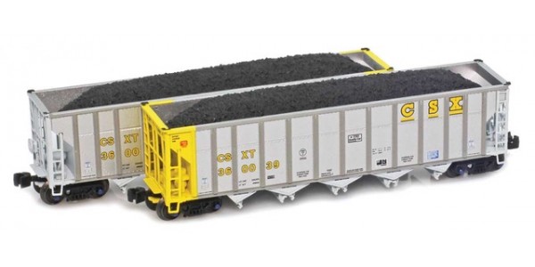 AZL 905707-1 CSXT Autoflood III Hopper 360041, 360037 Two-pack  