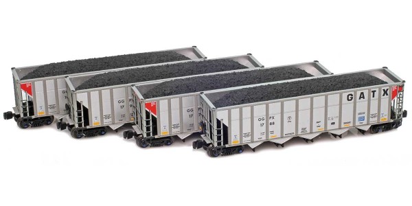 AZL 915703-1 GGPX - GATX Autoflood III Hopper 1771, 1788, 1792, 1814 Set