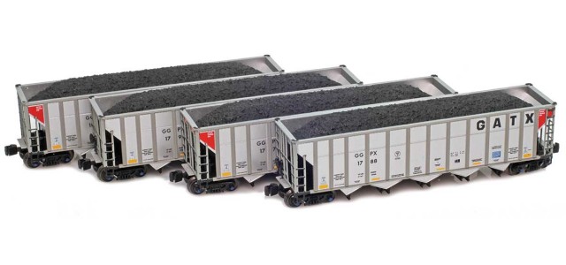 AZL 915703-1 GGPX - GATX Autoflood III Hopper 1771, 1788, 1792, 1814 Set