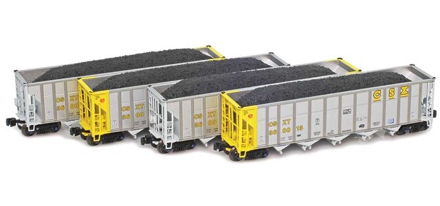 AZL 915707-1 CSXT Autoflood III Hopper 360013, 360021, 360030, 360039 Set