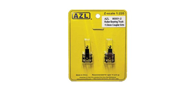 AZL 90001-2 2 pack Roller Bearing Trucks  11.5mm coupler arm