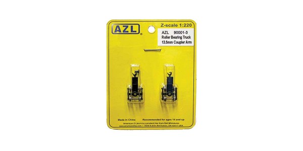 AZL 90001-3 2 pack Roller Bearing Trucks  13.5mm coupler arm
