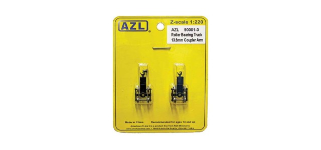 AZL 90001-3 2 pack Roller Bearing Trucks  13.5mm coupler arm