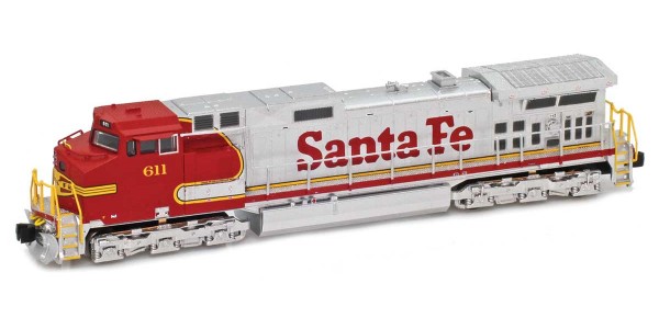 AZL 65102-1 ATSF C44-9W 611 Red Warbonnet
