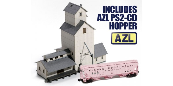 Archistories 701241H White Corrugated Kit | American Grain Elevator w/ AZL PS2-CD Hopper Archistories 701241H White Corrugated Kit | American Grain Elevator w/ AZL PS2-CD Hopper