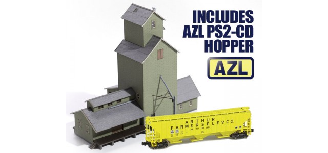 Archistories 704241H Olive Kit | American Grain Elevator w/ AZL PS2-CD Hopper Archistories 704241H Olive Kit | American Grain Elevator w/ AZL PS2-CD Hopper