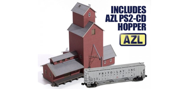Archistories 705241H Red Kit | American Grain Elevator w/ AZL PS2-CD Hopper Archistories 705241H Red Kit | American Grain Elevator w/ AZL PS2-CD Hopper