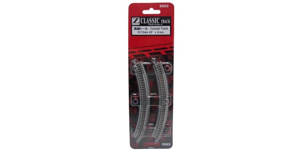 Rokuhan R003 Curved Track R170 45 Degree
