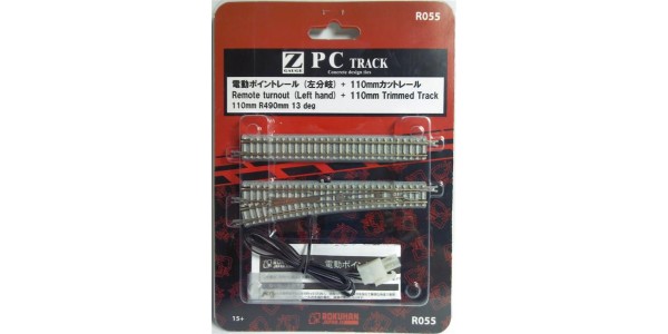 Rokuhan R055 PC Turnout LH Concrete